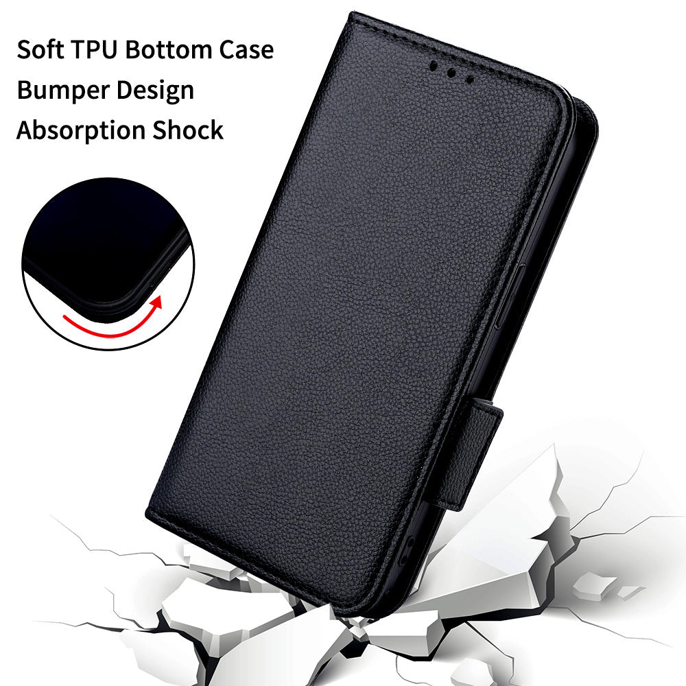 For Realme 12+ 5G / Narzo 70 Pro 5G Wallet Case Litchi Texture Stand PU Leather Phone Cover For Realme 12+ 5G / Narzo 70 Pro 5G Wallet Case Litchi Texture Stand PU Leather Phone Cover